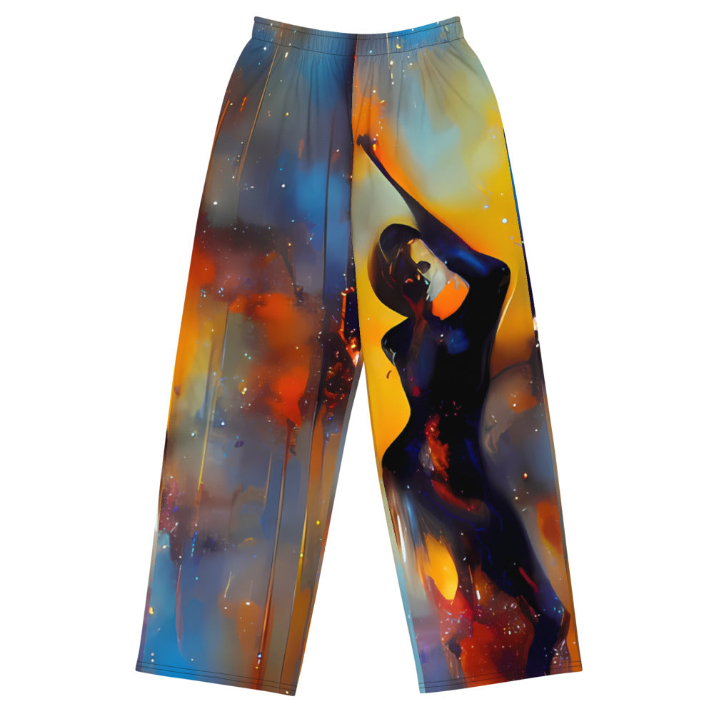 Wide-Leg Pants - Cobalt Vogue