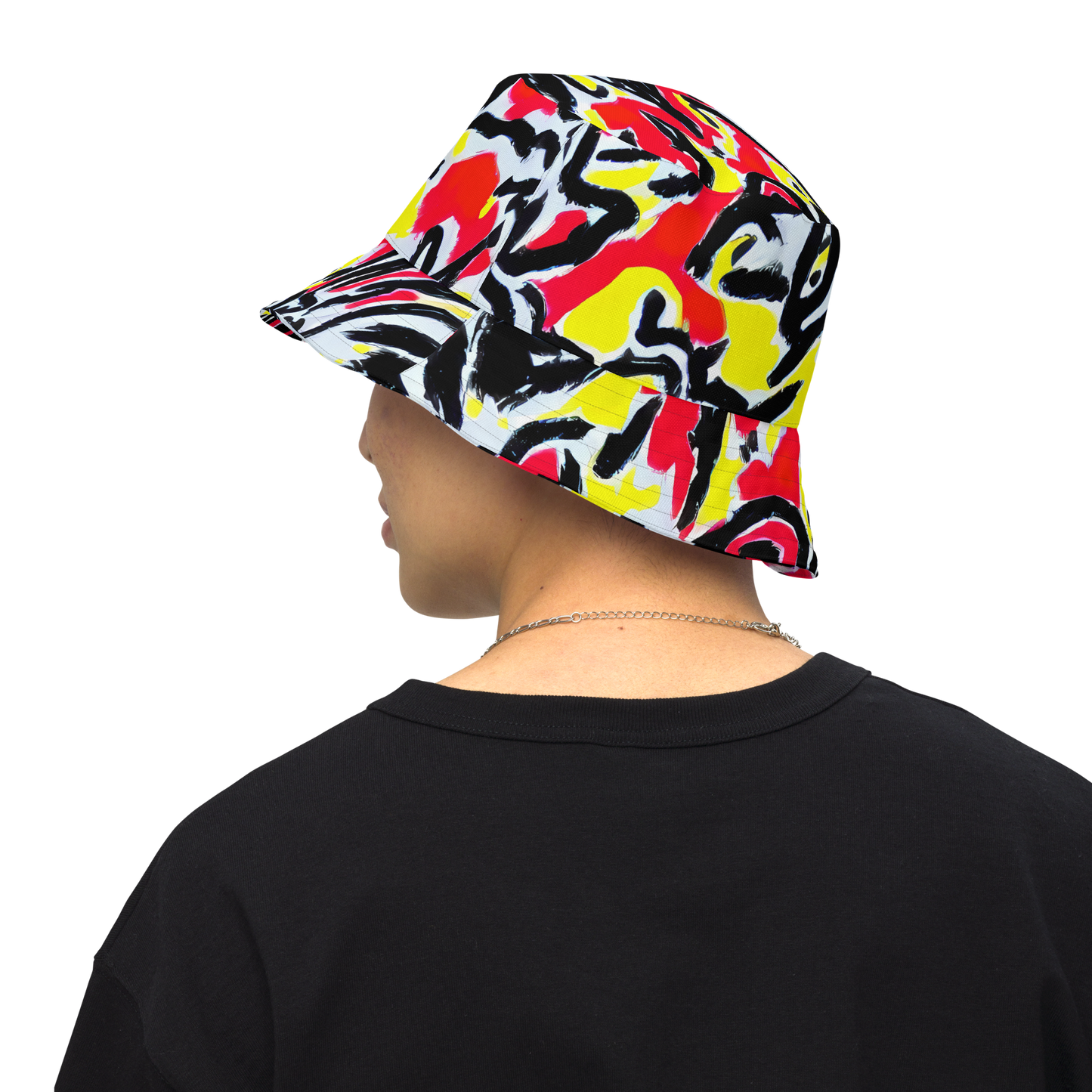 Reversible Bucket Hat - Cosmic Brushstrokes