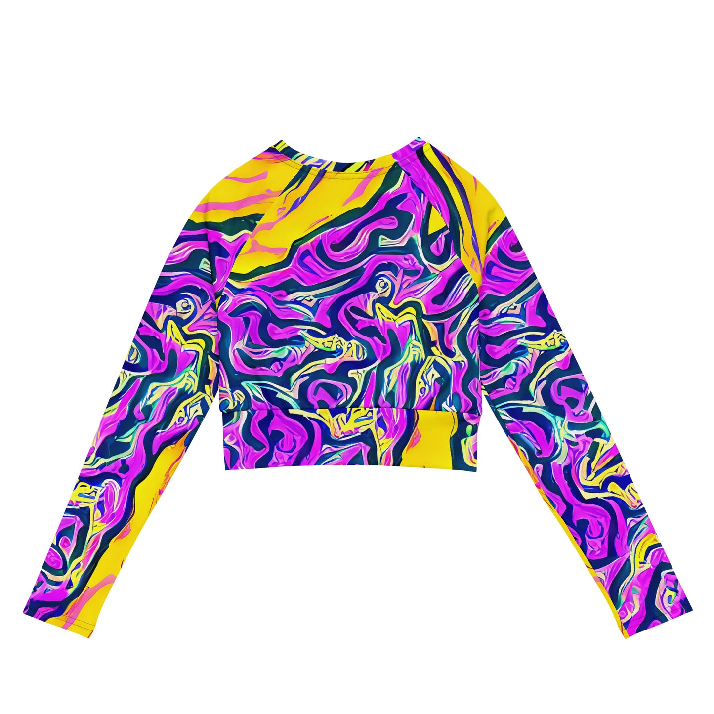 Long Sleeve Crop Top - Zenith Waves