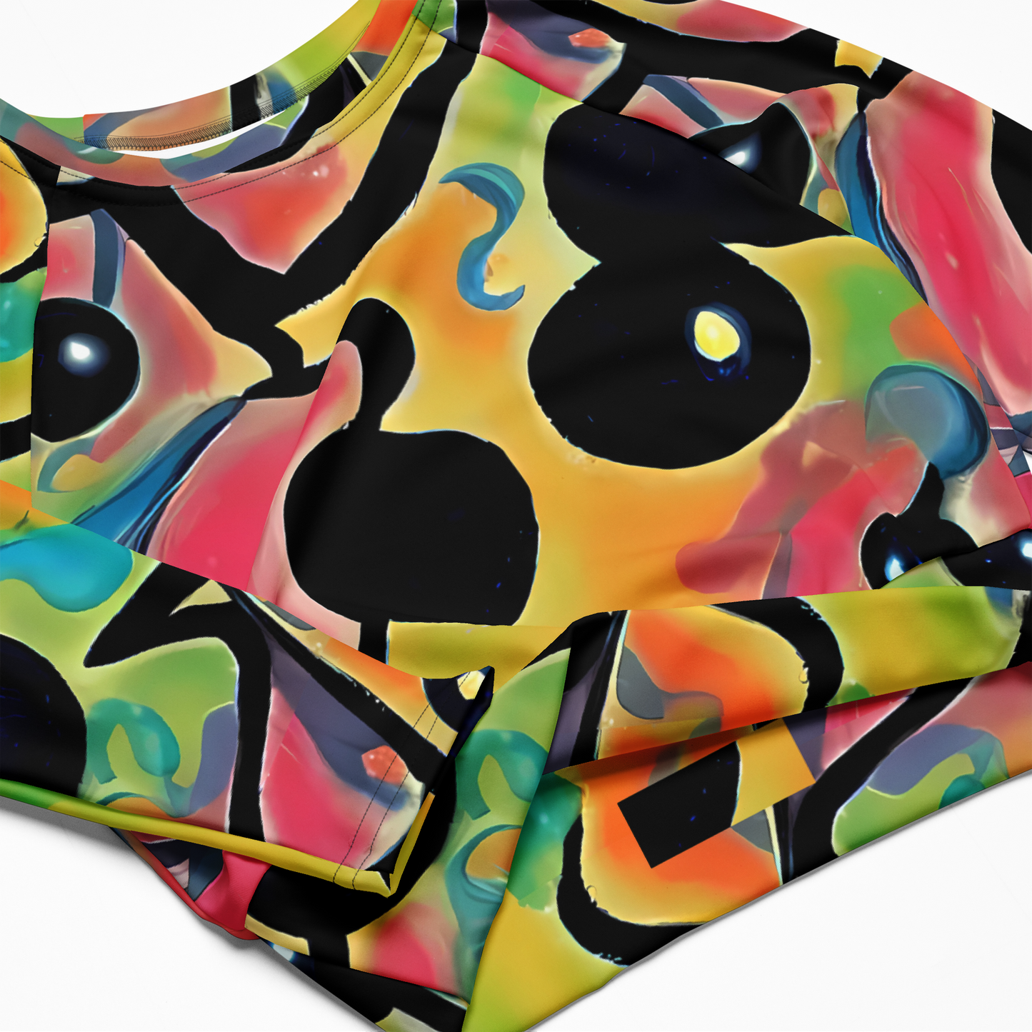 Long Sleeve Crop Top - Midday Mirage