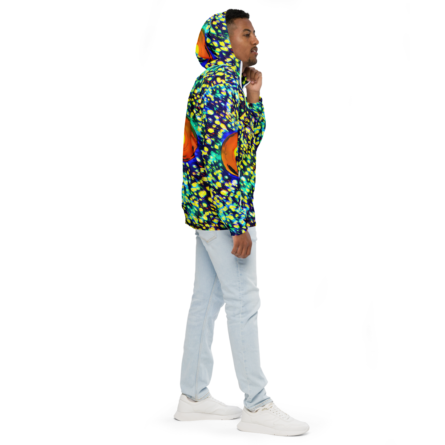 Men's Windbreaker - Illuminated Whirl