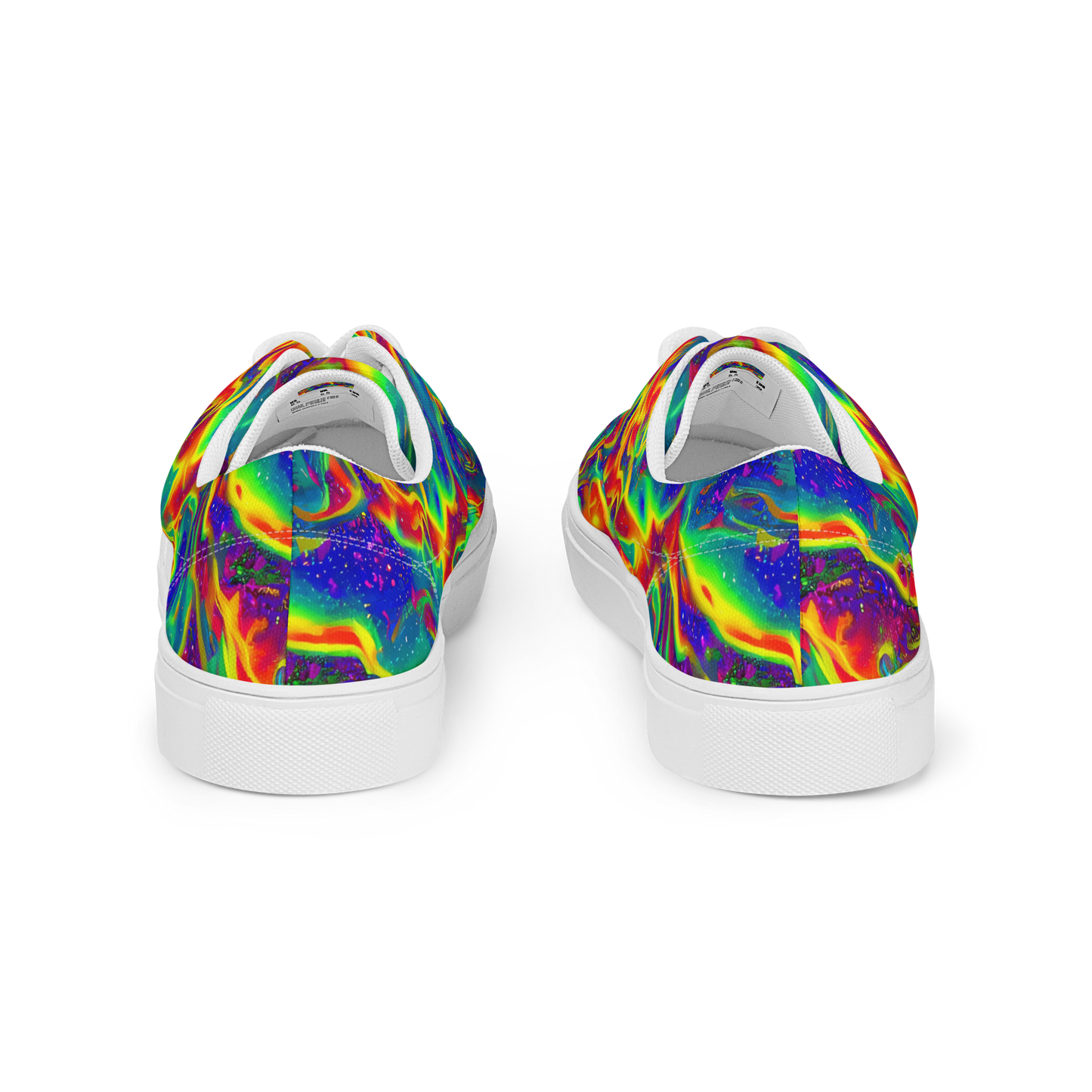 Men's Lace-Up Canvas Shoes - Nebula Symphony