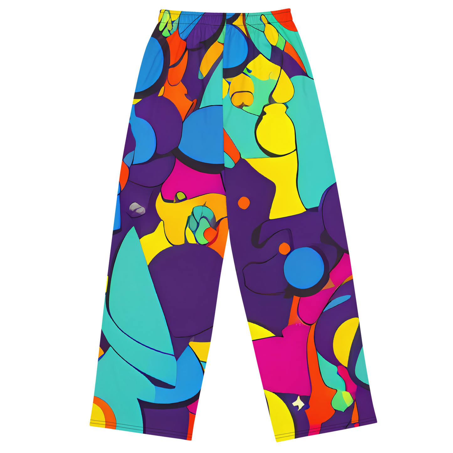 Wide-Leg Pants - Psychedelic Harmony