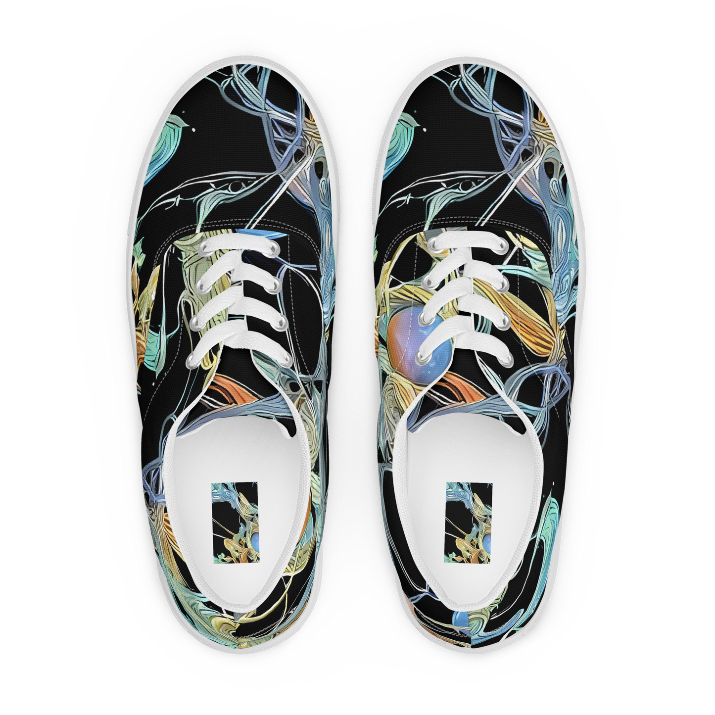 Women's Lace-Up Canvas Shoes - Infinite Mist