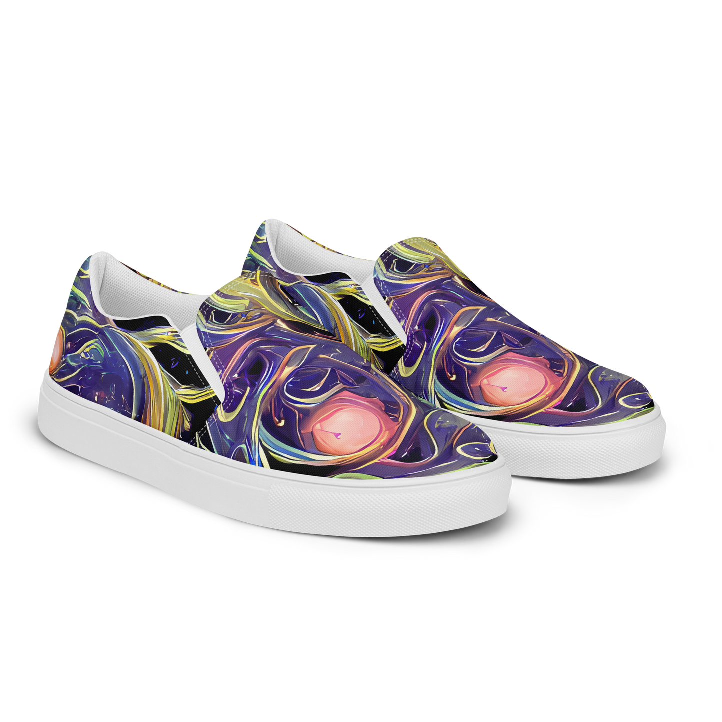 Men's Slip-On Canvas Shoes - Lebacq Swirl