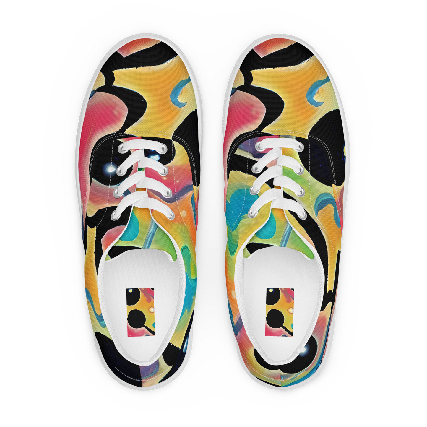 Men's Lace-Up Canvas Shoes - Midday Mirage