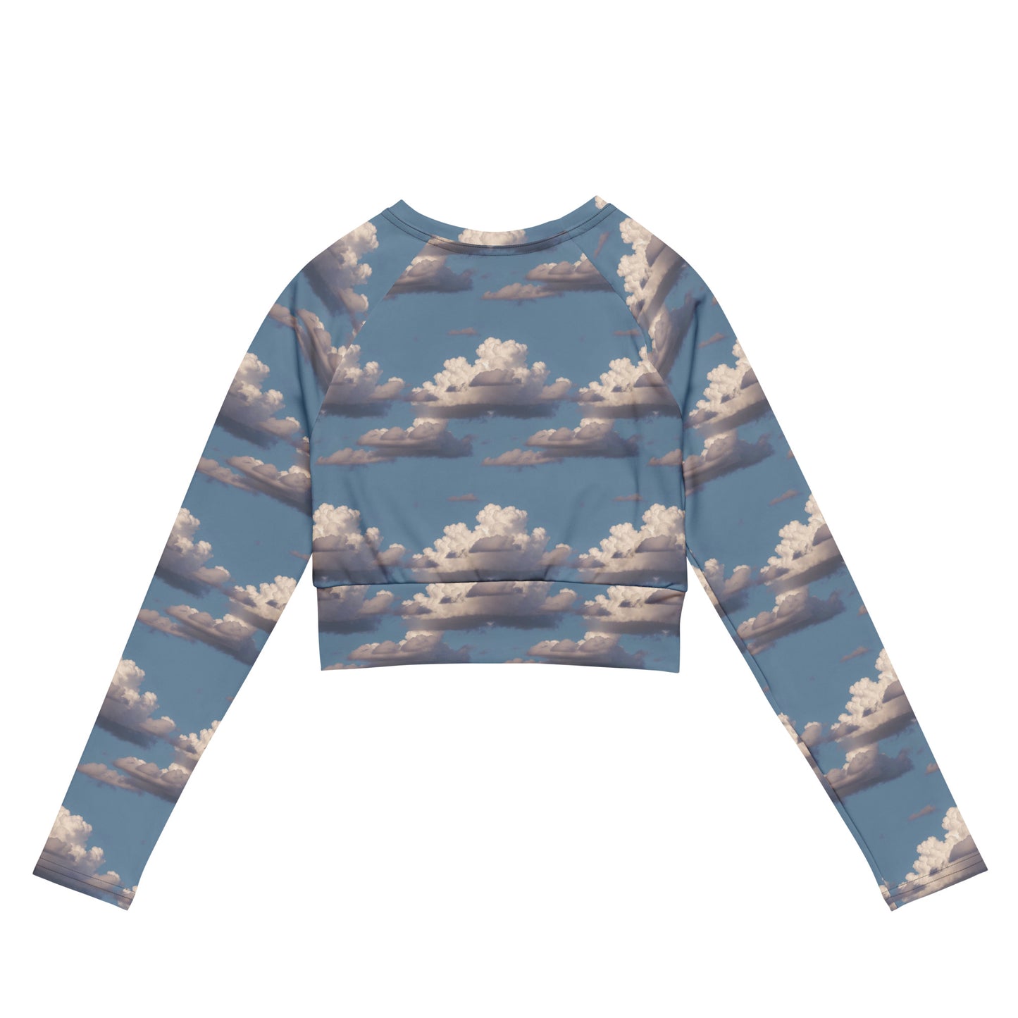 Long Sleeve Crop Top - Celestial Cotton