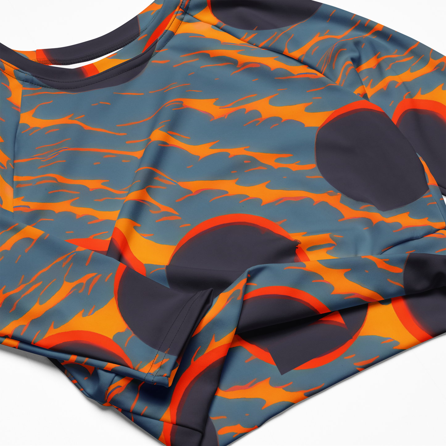 Long Sleeve Crop Top - Flames of Gravity