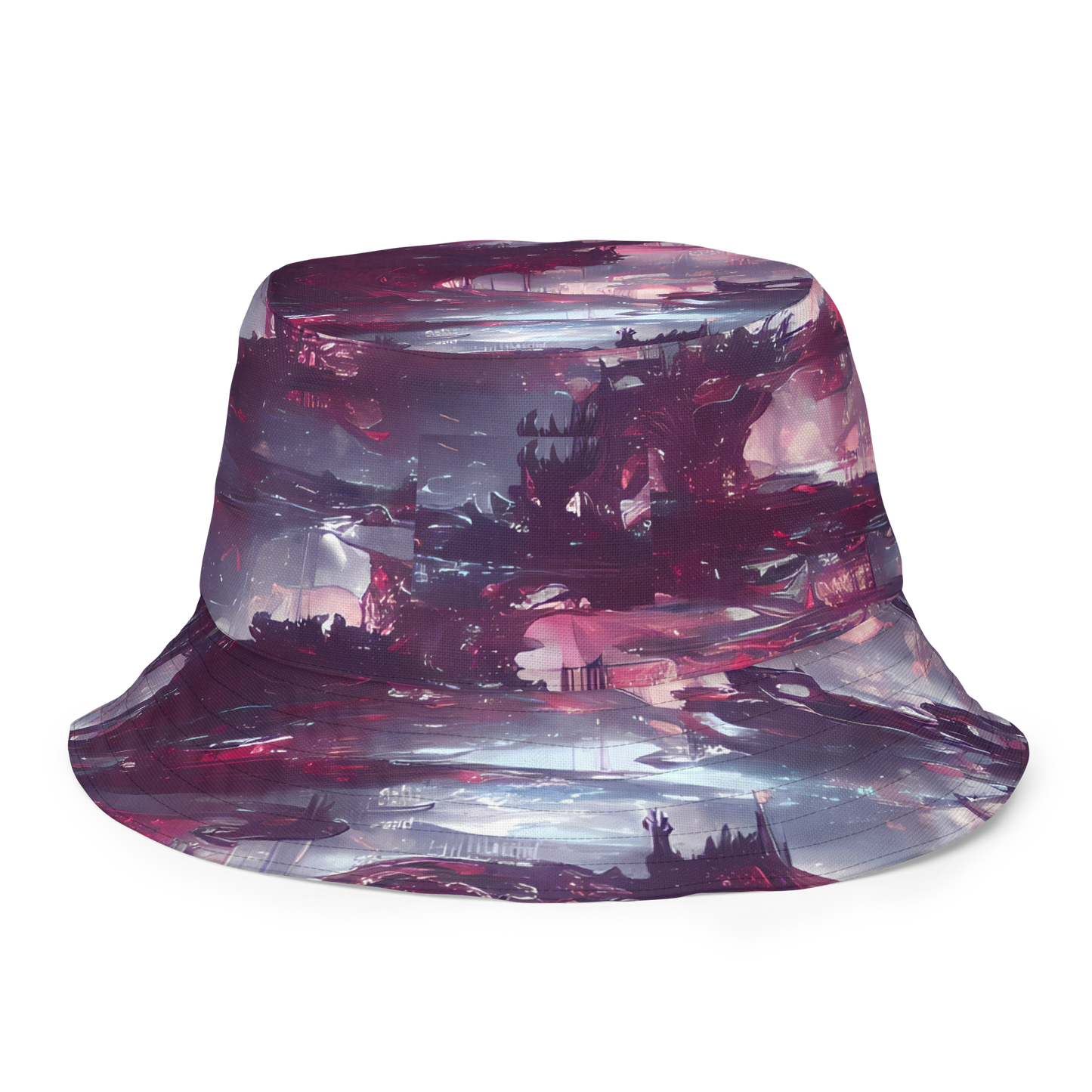 Reversible Bucket Hat - Twilight Fortresses