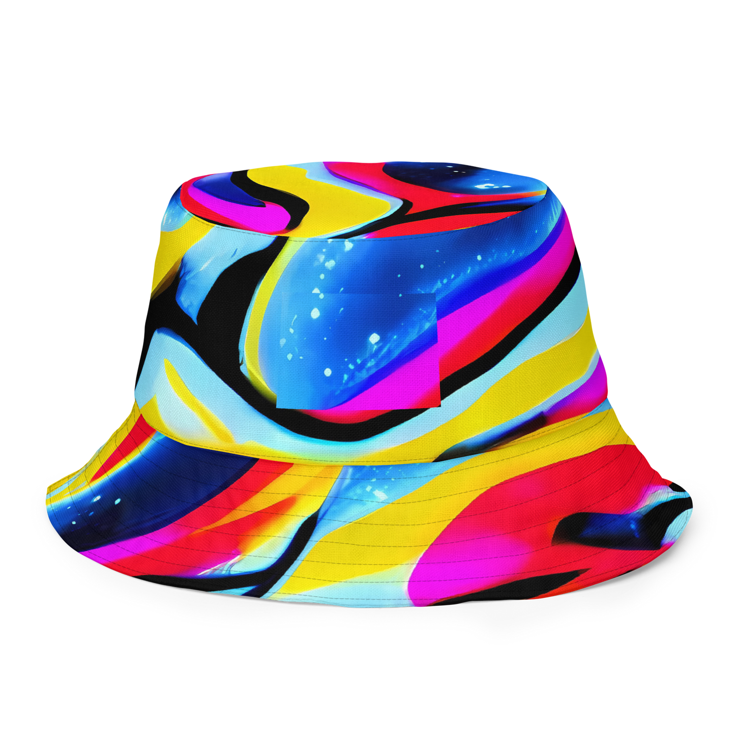 Reversible Bucket Hat - Electric Dreamscape