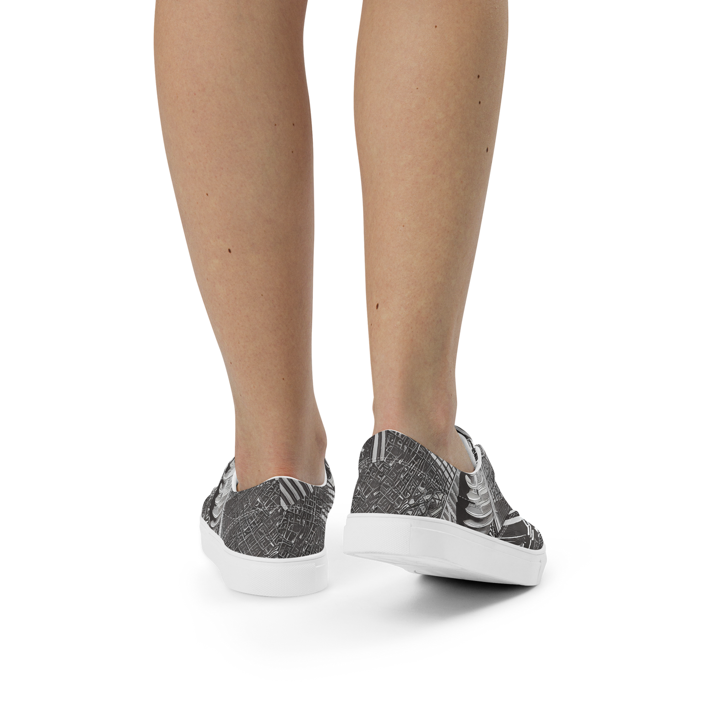 Women's Lace-Up Canvas Shoes - Piranesi's Web