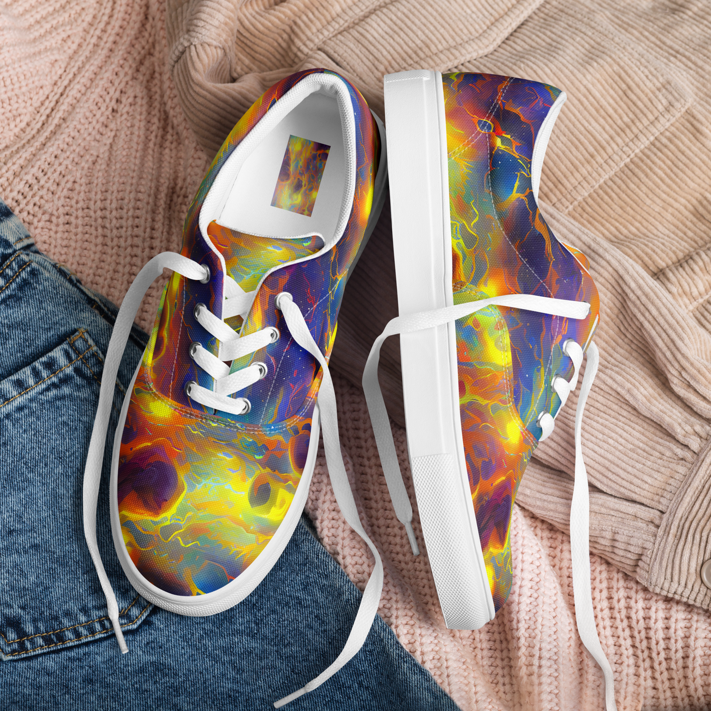 Men's Lace-Up Canvas Shoes - Averin's Nebula