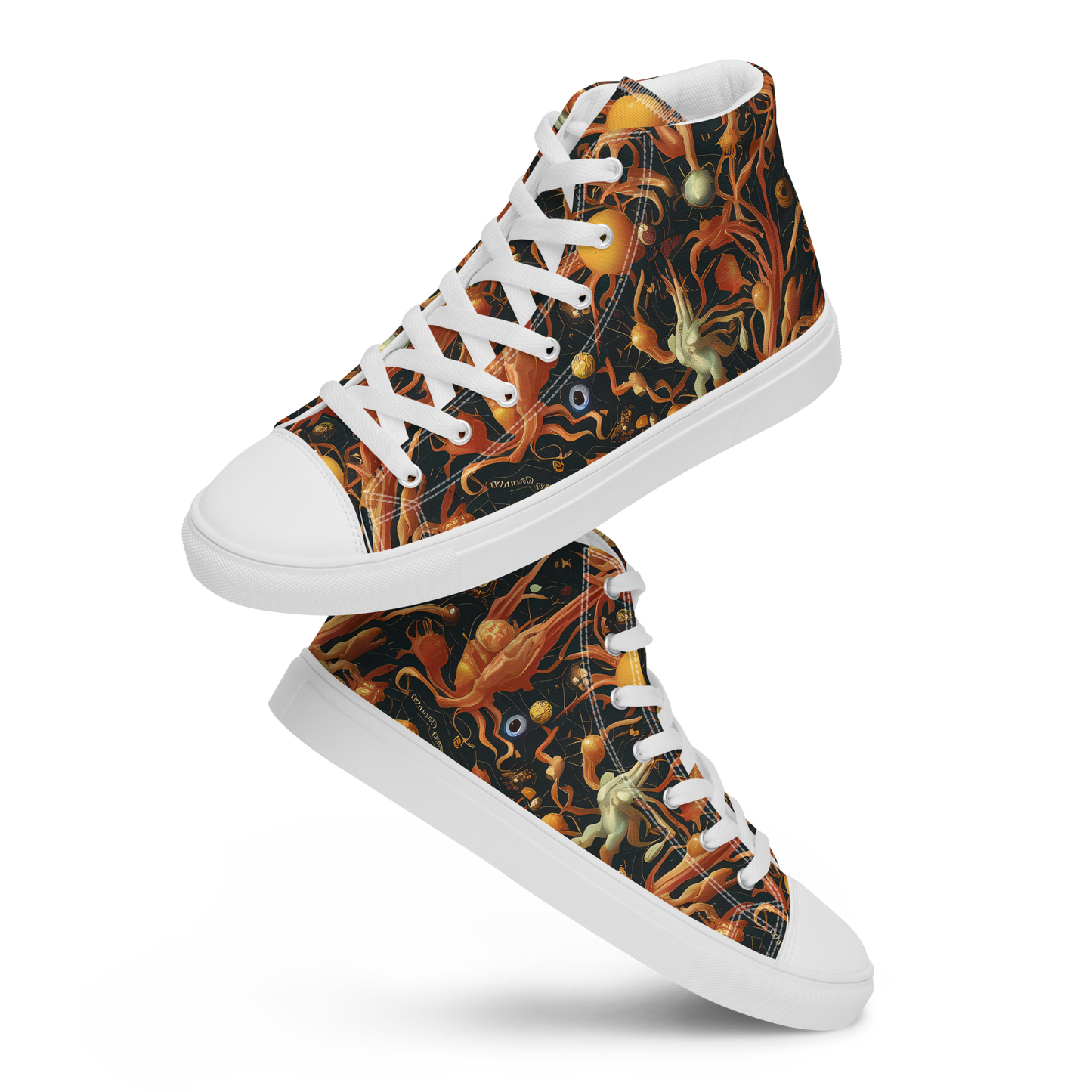 Women's High Top Canvas Shoes - Bosschaert's Nebula