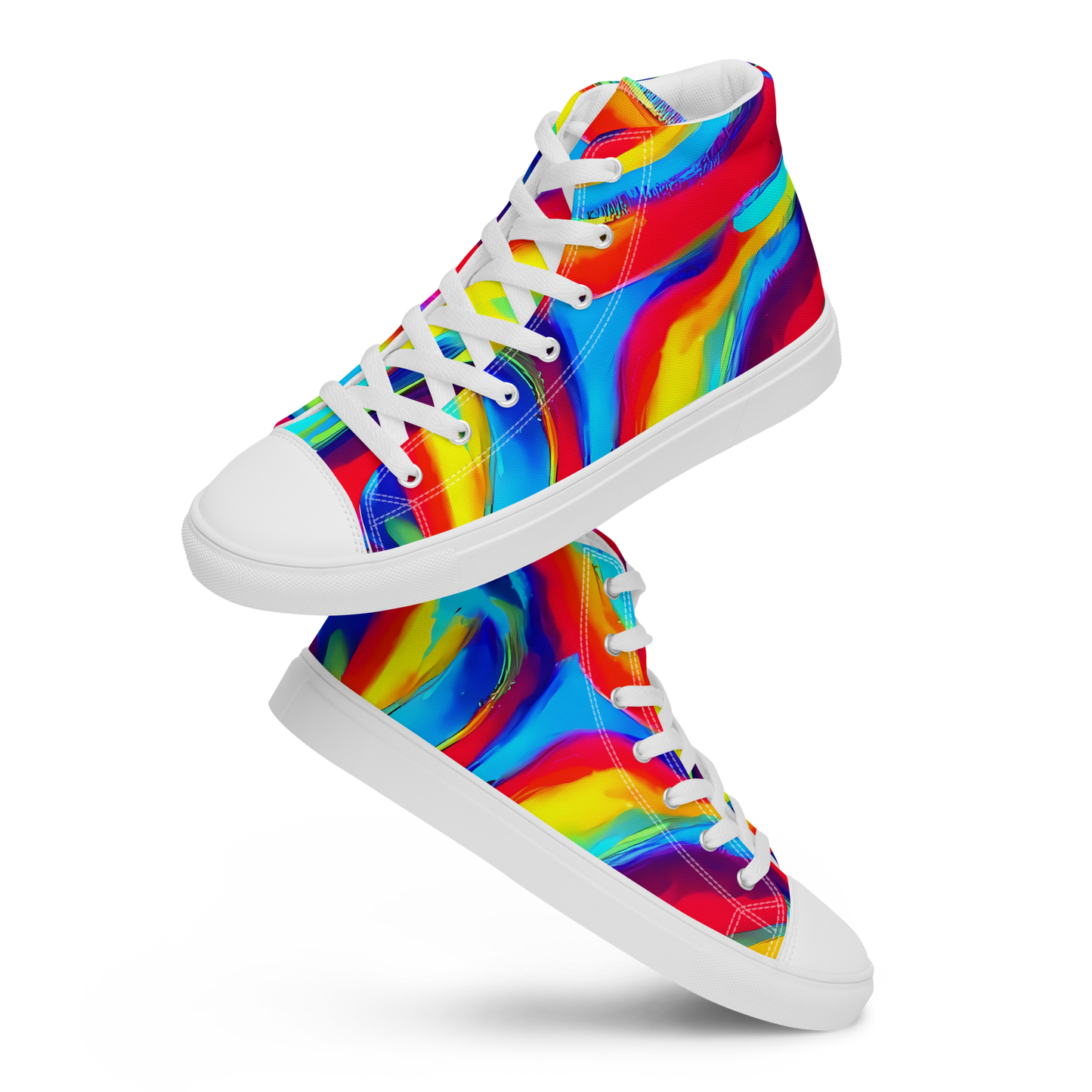 Men's High Top Canvas Shoes - Stael Swirls