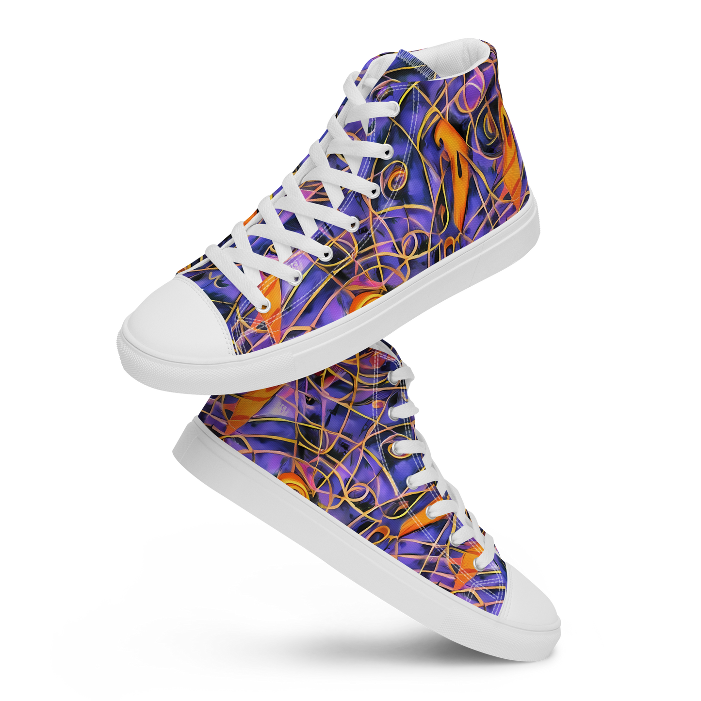 Men's High Top Canvas Shoes - Bailly's Twist