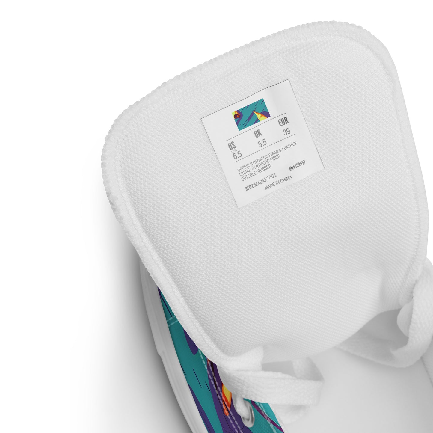 Men's High Top Canvas Shoes - Sailor's Mirage