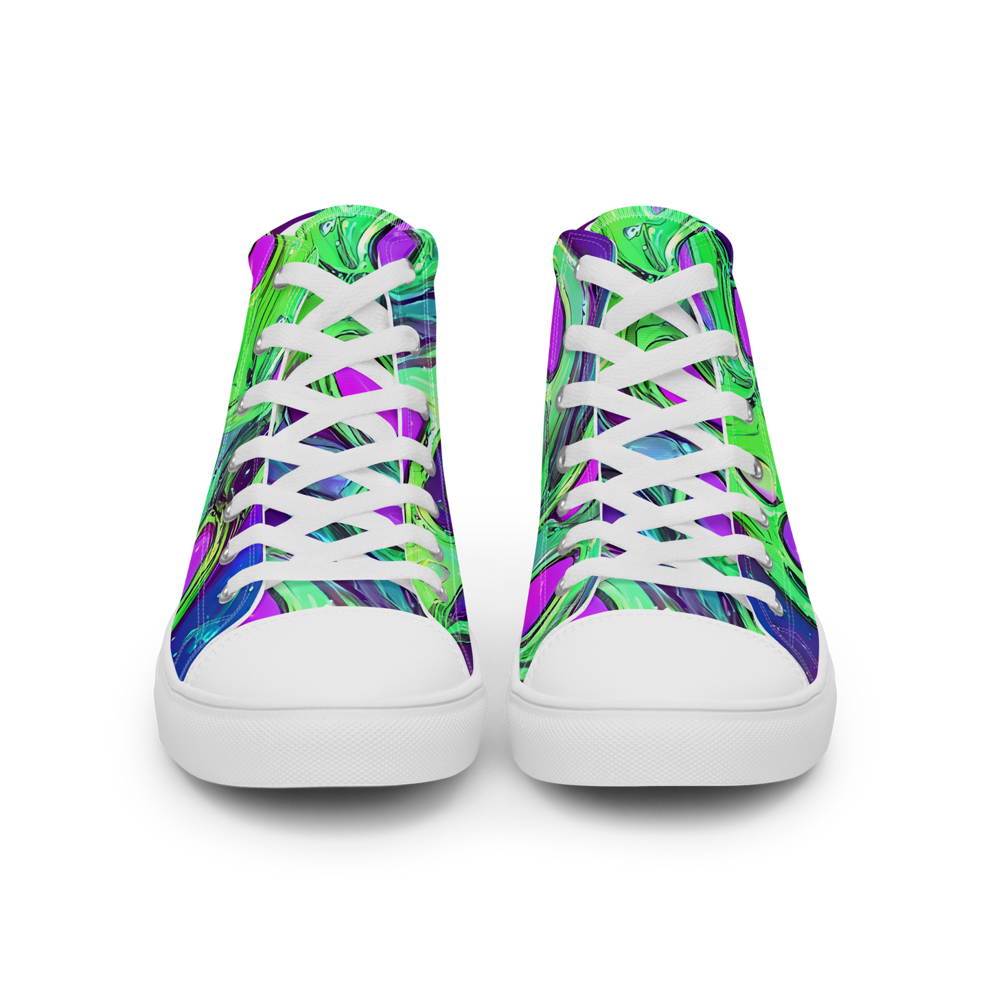 Men's High Top Canvas Shoes - Funky Mutation
