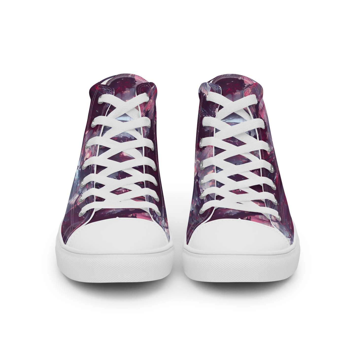 Women's High Top Canvas Shoes - Twilight Fortresses