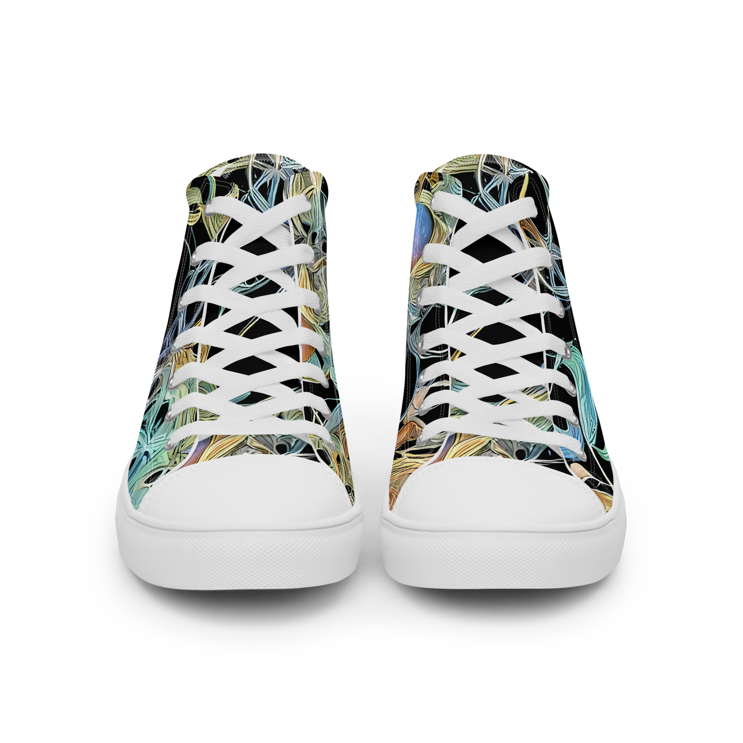 Women's High Top Canvas Shoes - Infinite Mist