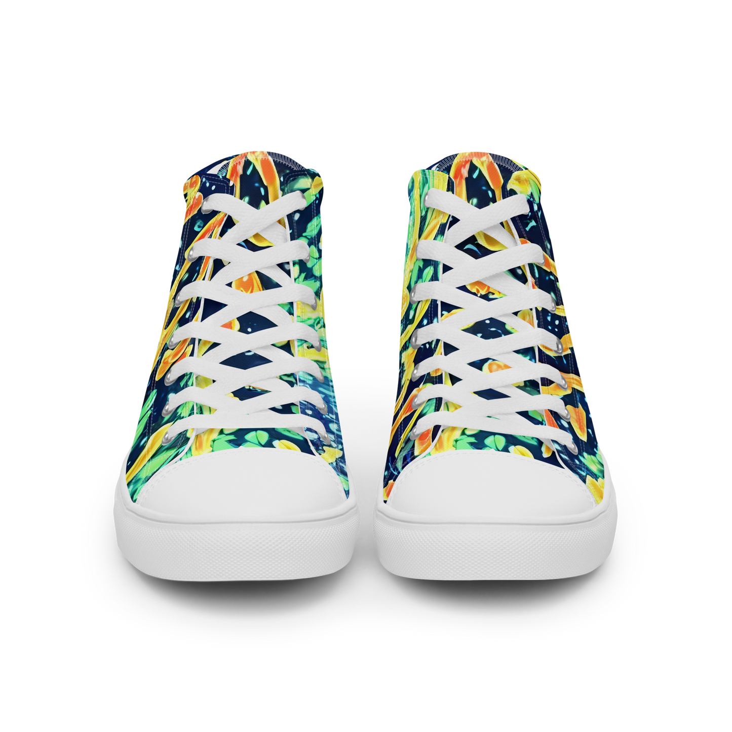 Women's High Top Canvas Shoes - Vortex Glow