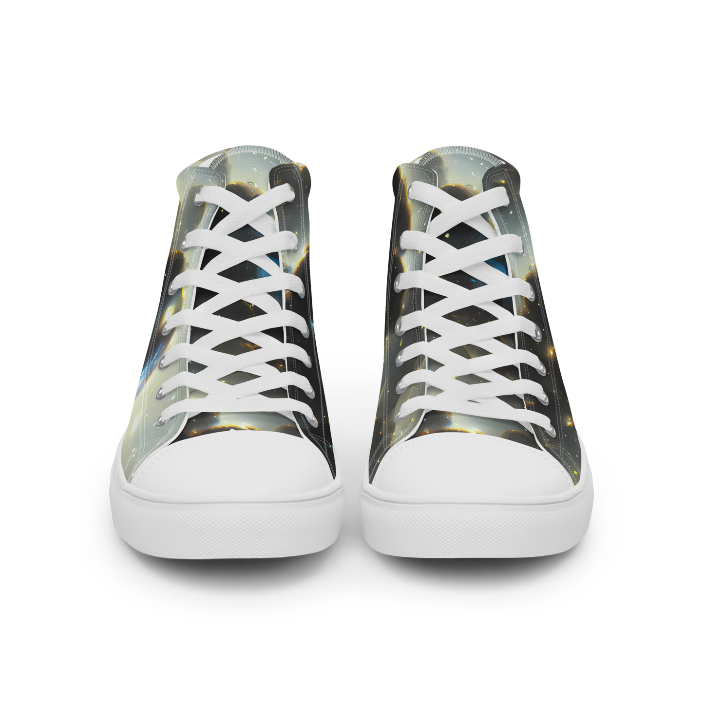 Men's High Top Canvas Shoes - Rutkowski Nebula