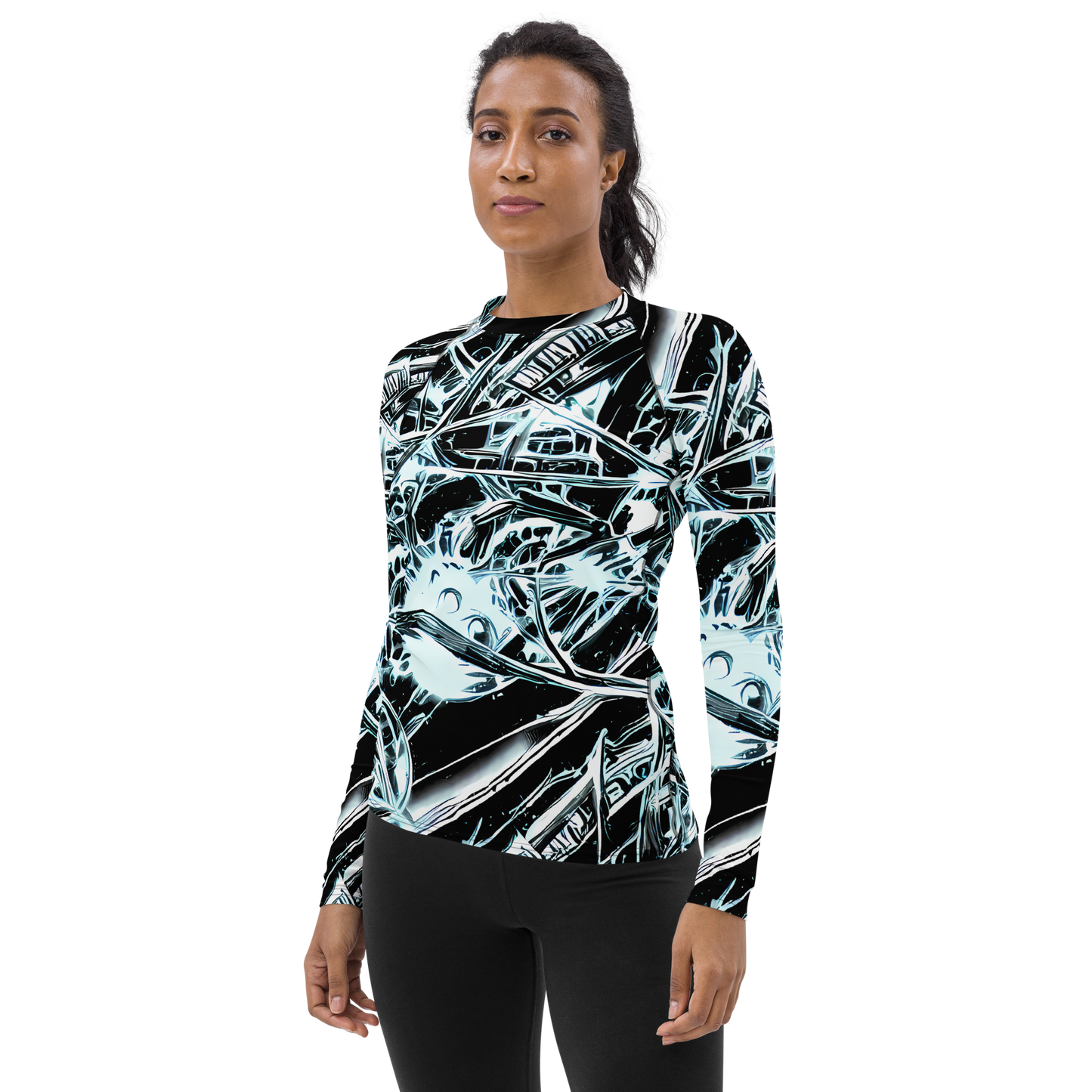 Women's Rash Guard - Frosted Infusion