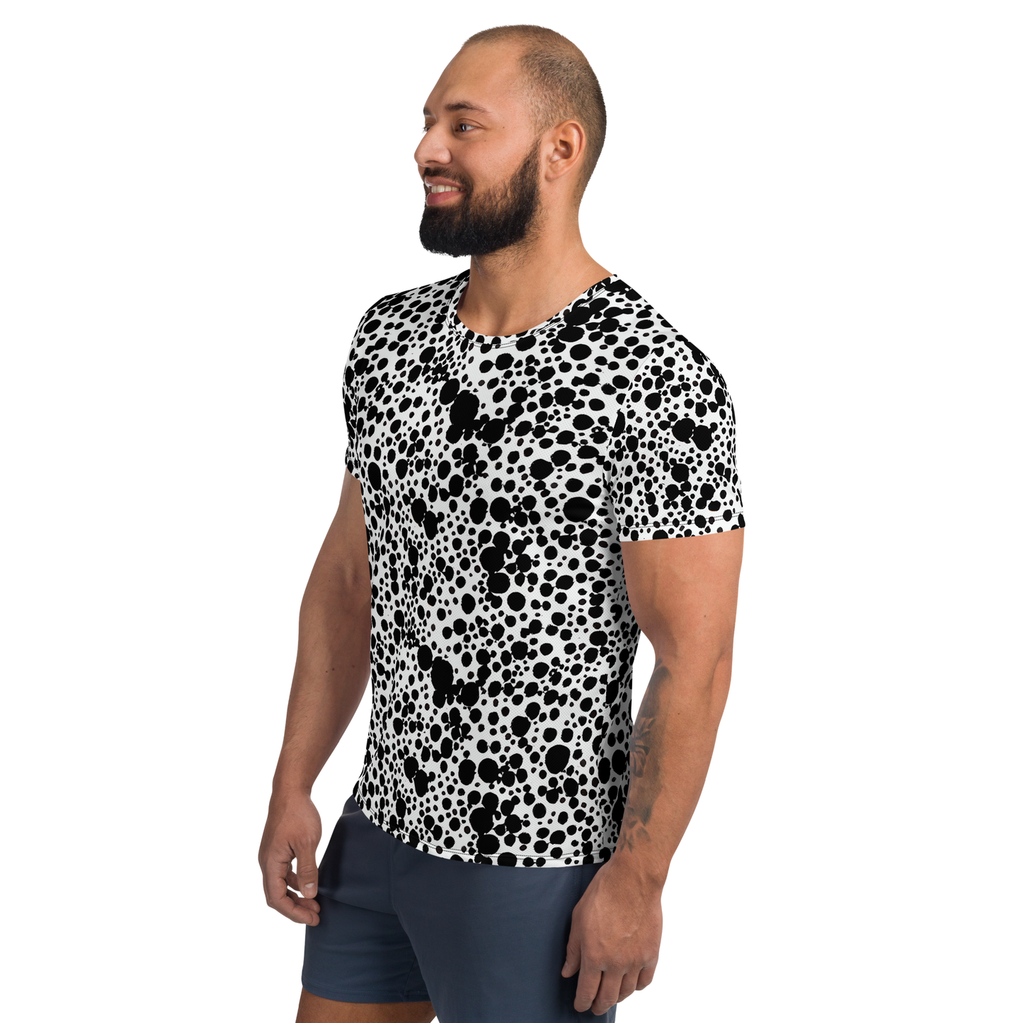 Men's Athletic T-Shirt - Dappled Shadow Dance