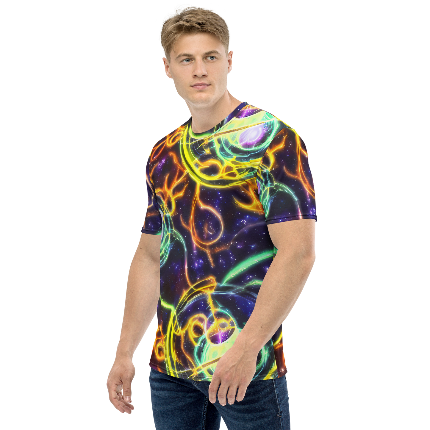 Men's Crew Neck T-Shirt - Carracci Cosmos