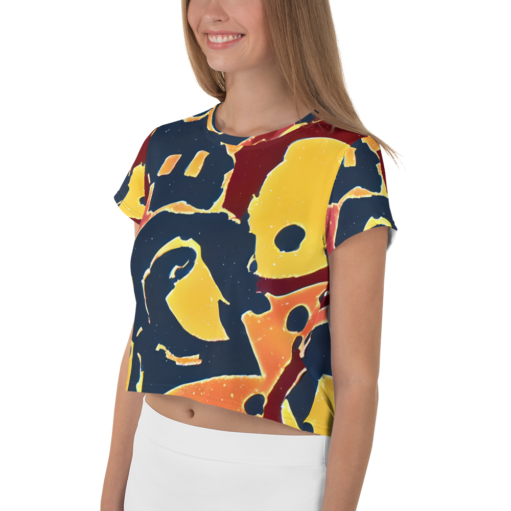 Women's Crop Tee - Sunset Silhouette