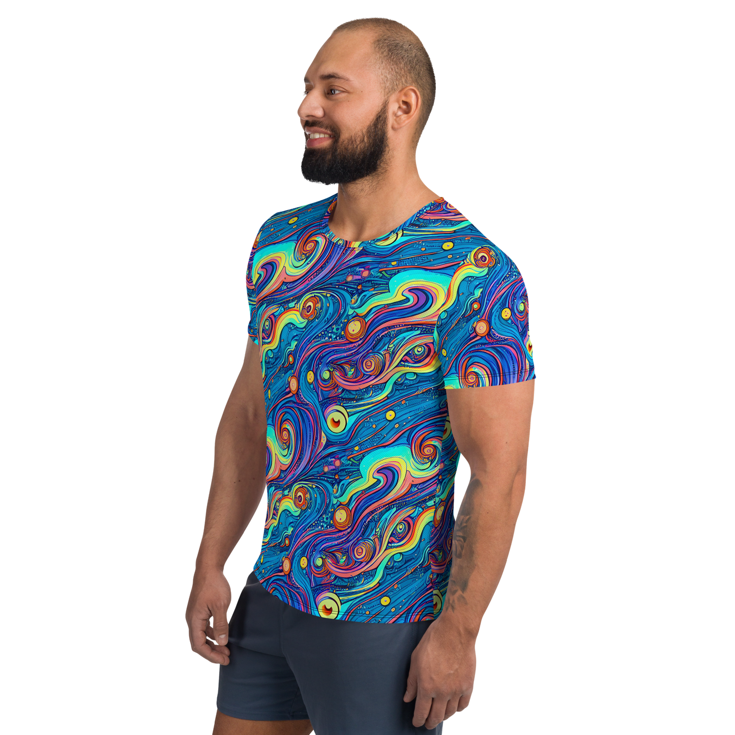 Men's Athletic T-Shirt - Echoes of Vortex