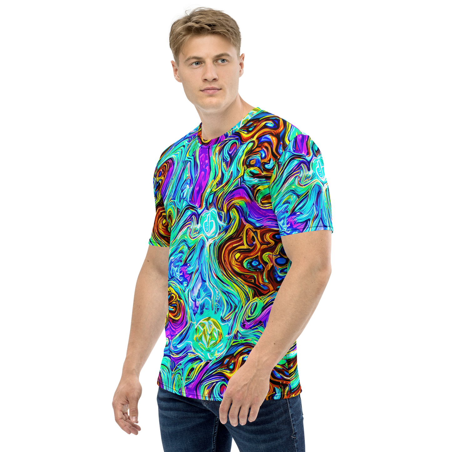 Men's Crew Neck T-Shirt - Mystic Iridescence