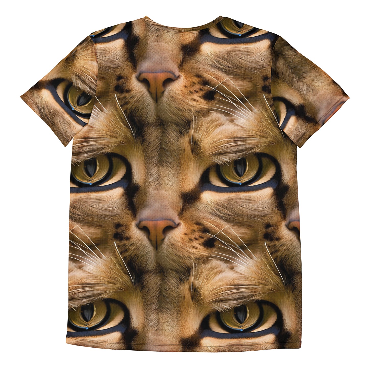 Men's Athletic T-Shirt - Feline Whisper