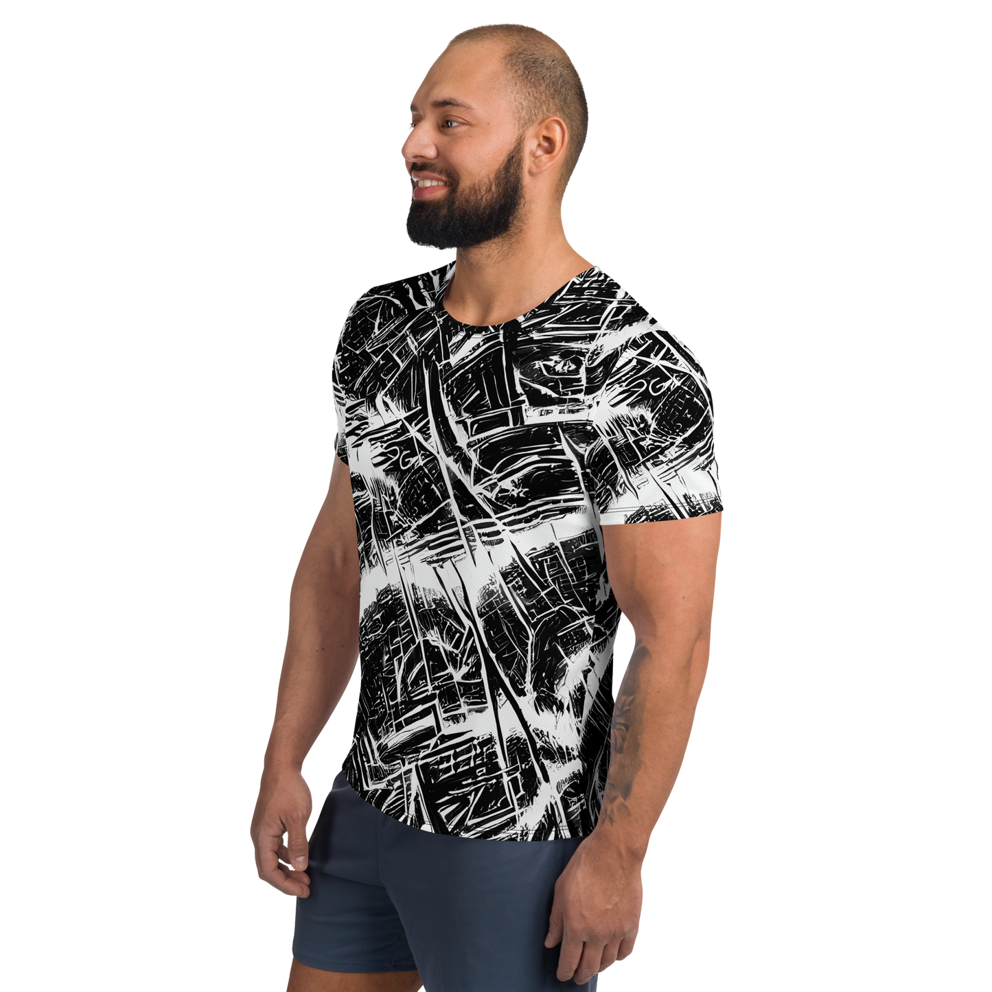 Men's Athletic T-Shirt - Ferriss Fractals