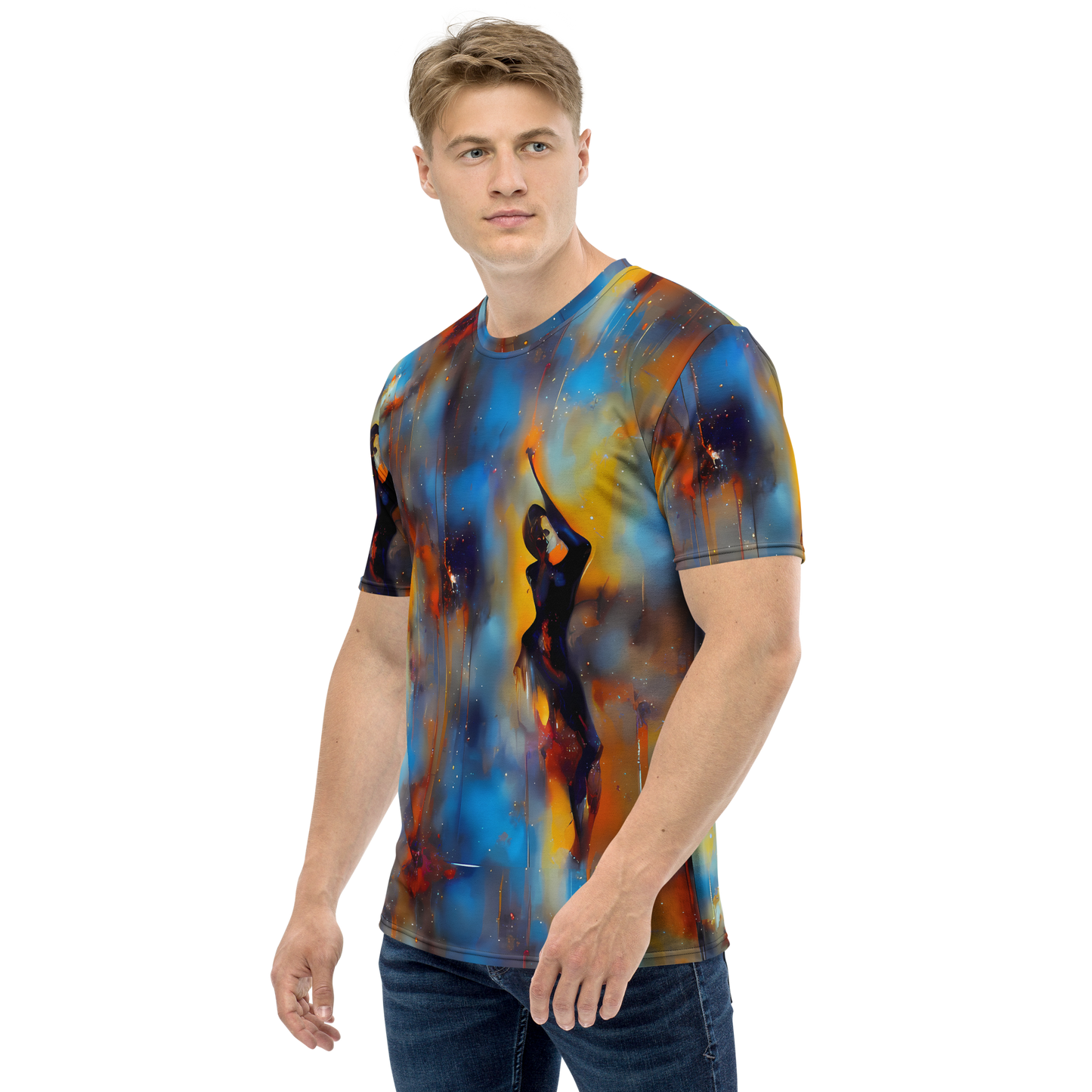 Men's Crew Neck T-Shirt - Cobalt Vogue