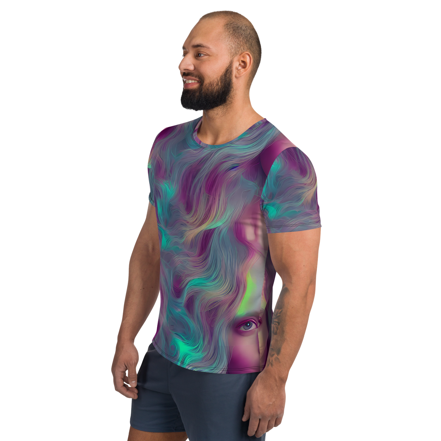 Men's Athletic T-Shirt - Surreal Tresses