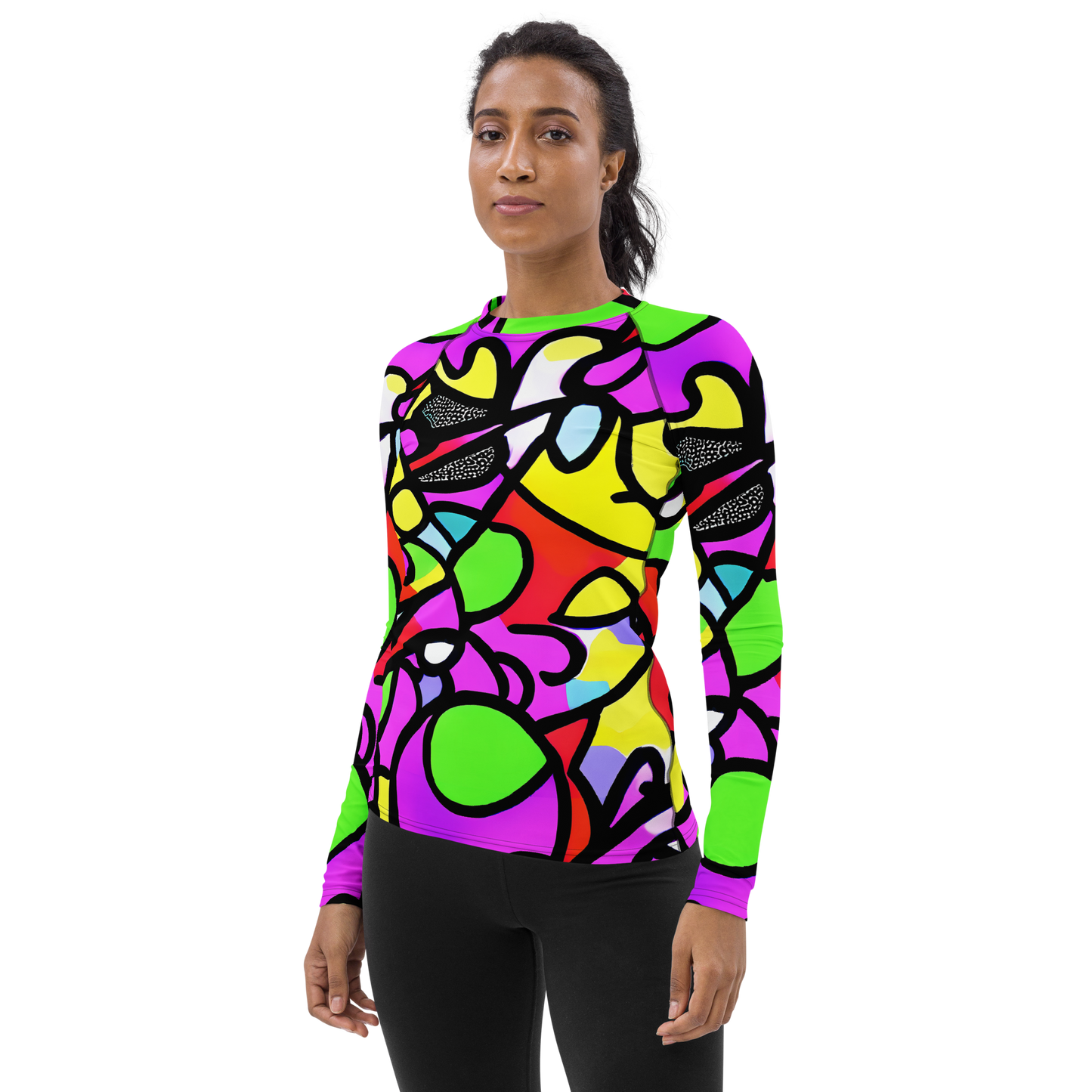 Women's Rash Guard - Vivid Serenade