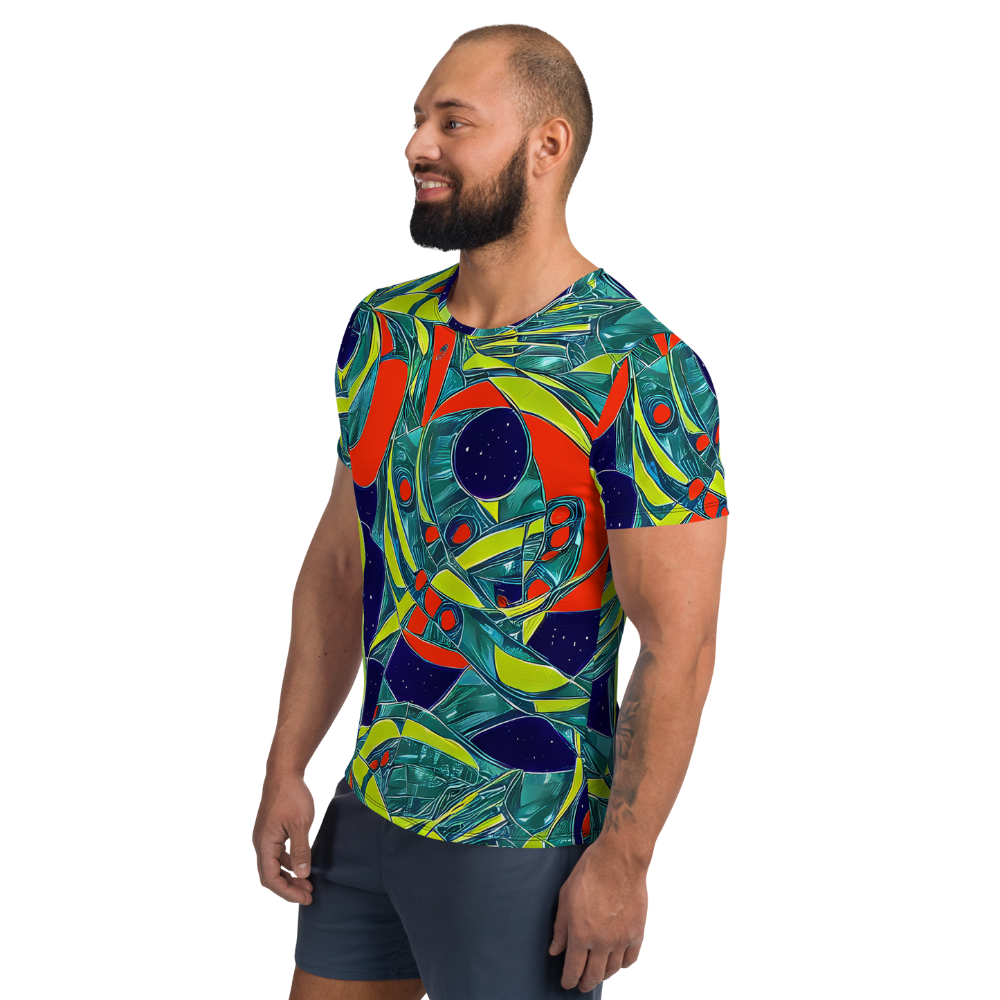 Men's Athletic T-Shirt - Harmonic Mirage