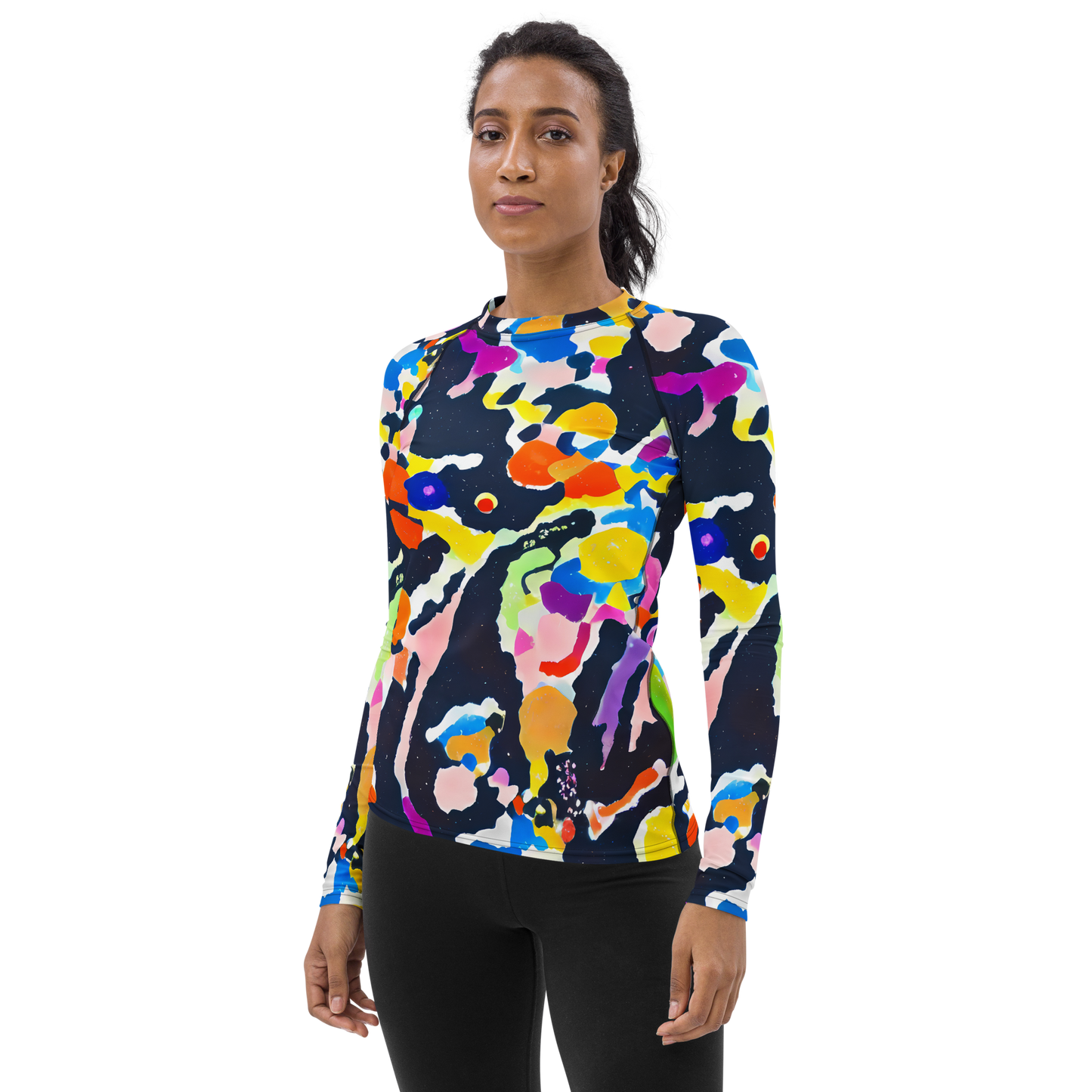 Women's Rash Guard - Kaleido Burst