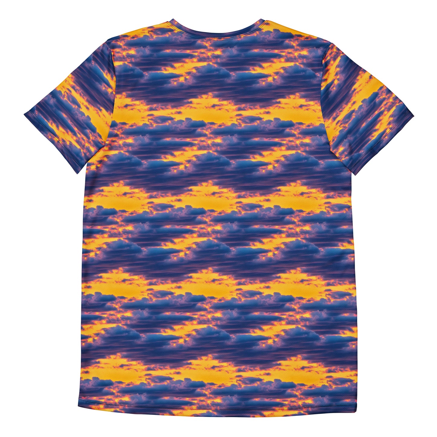 Men's Athletic T-Shirt - Aubergine Clouds