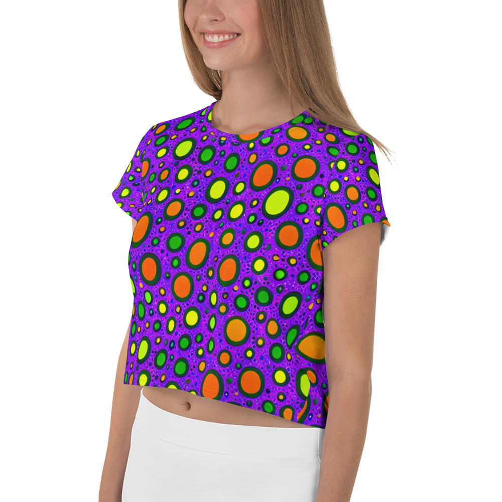 Women's Crop Tee - Luminous Bubbles