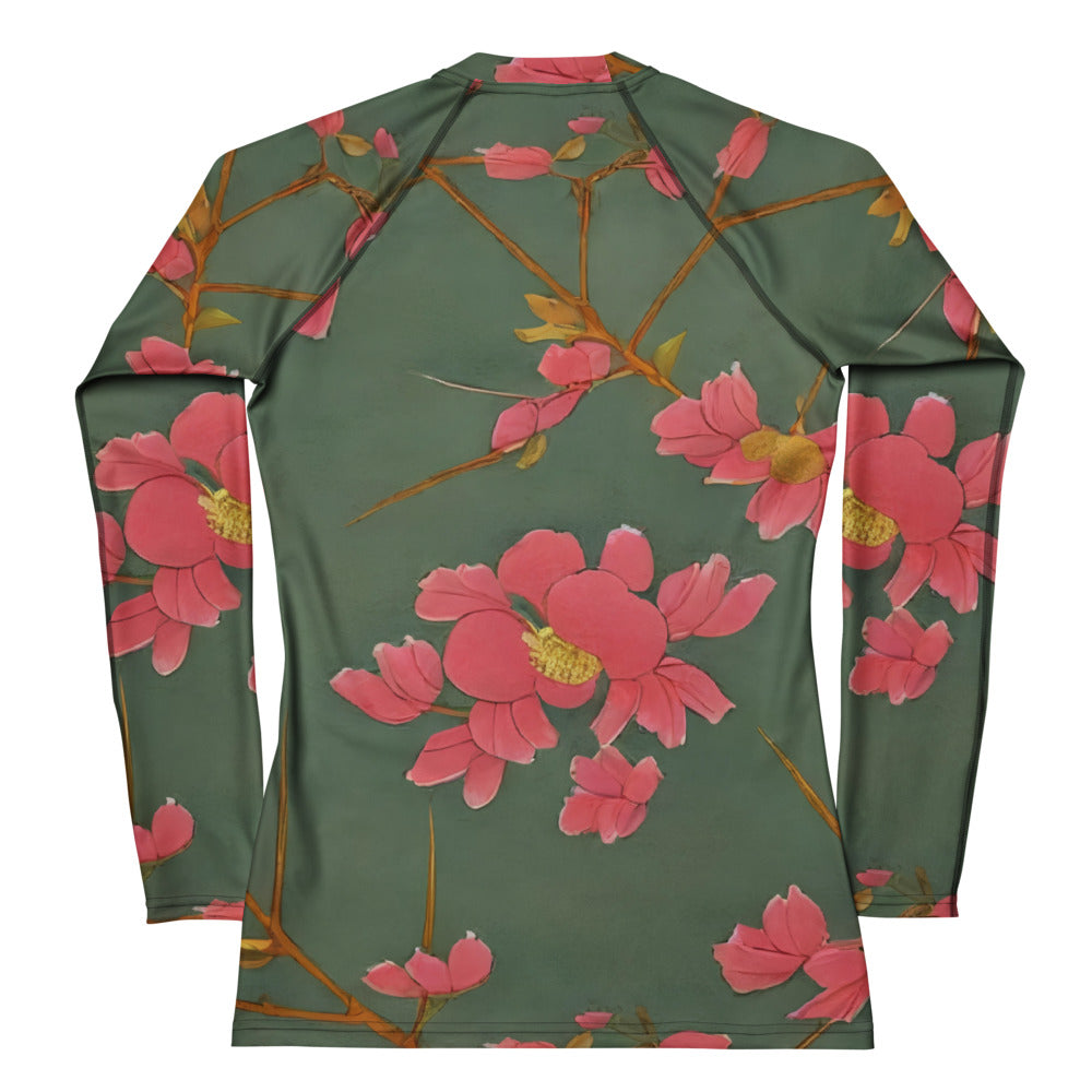 Women's Rash Guard - Petal Symphony