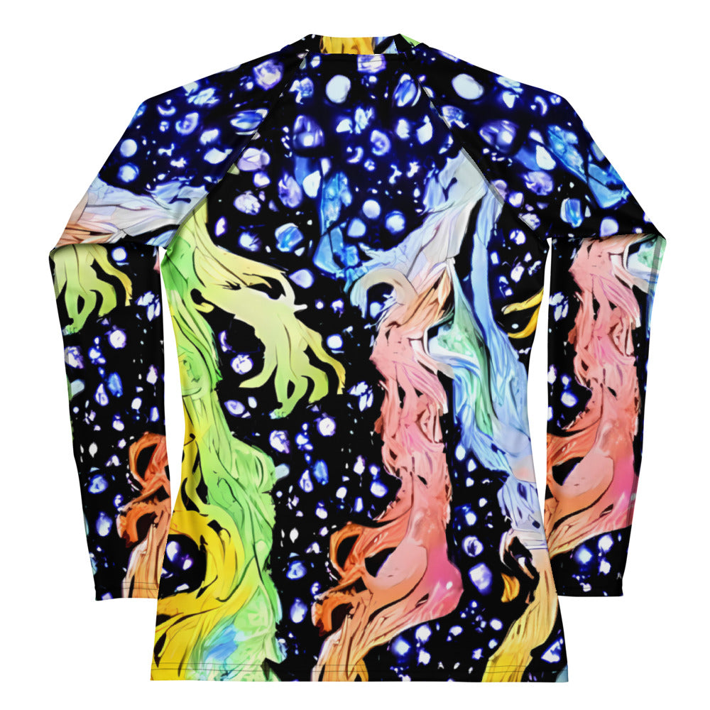 Women's Rash Guard - Celestial Serenade