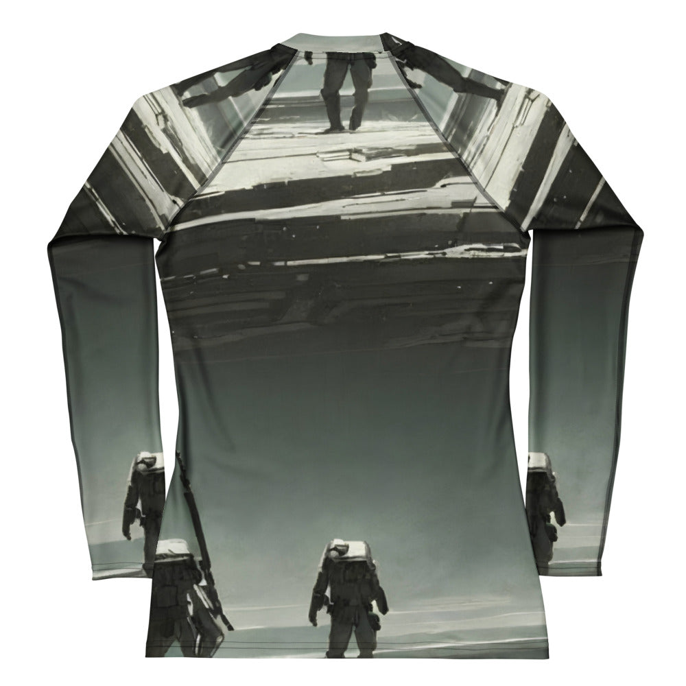 Women's Rash Guard - Urban Shadows