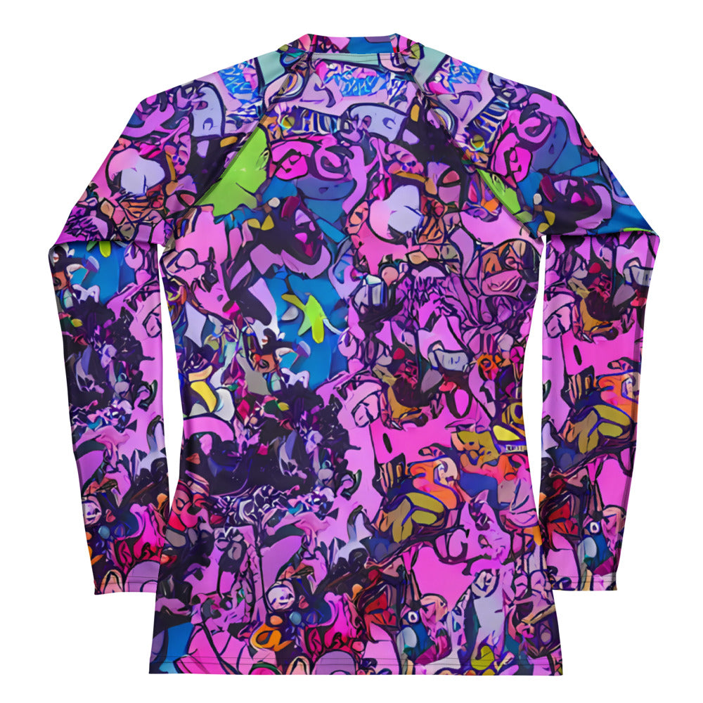 Women's Rash Guard - Chromatic Frenzy