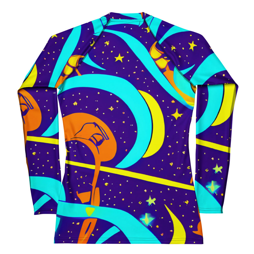 Women's Rash Guard - Stellar Swirl