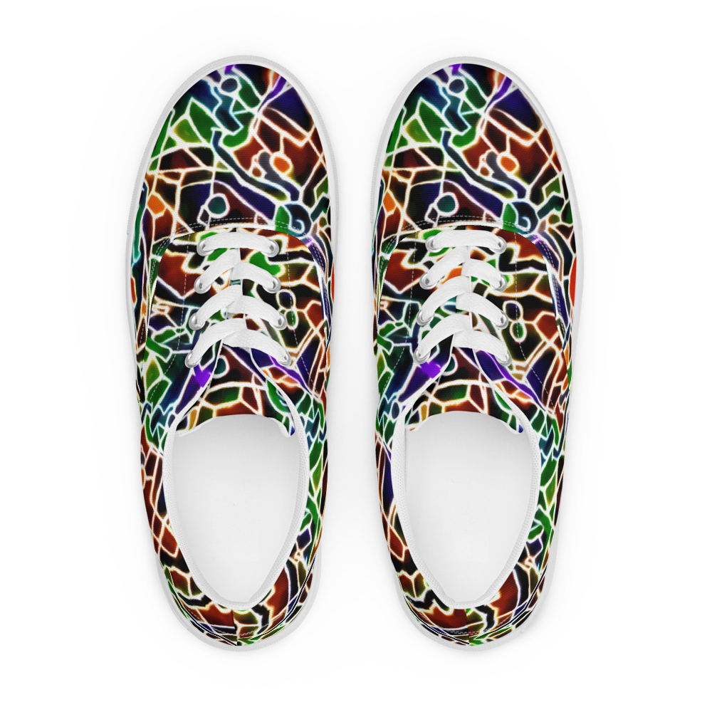 Lace-Up Canvas Shoes (women's) - Sparkling Surf