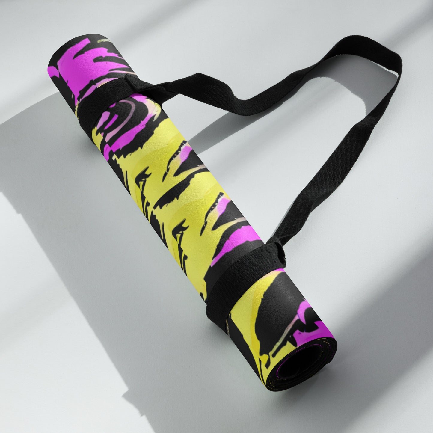 Yoga mat - Electric Zebra