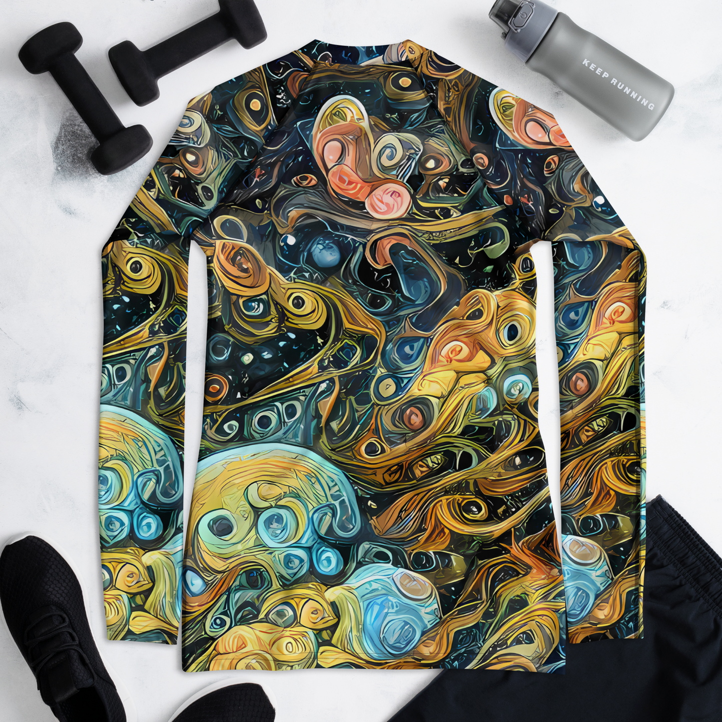 Women's Rash Guard - Wild Cosmos