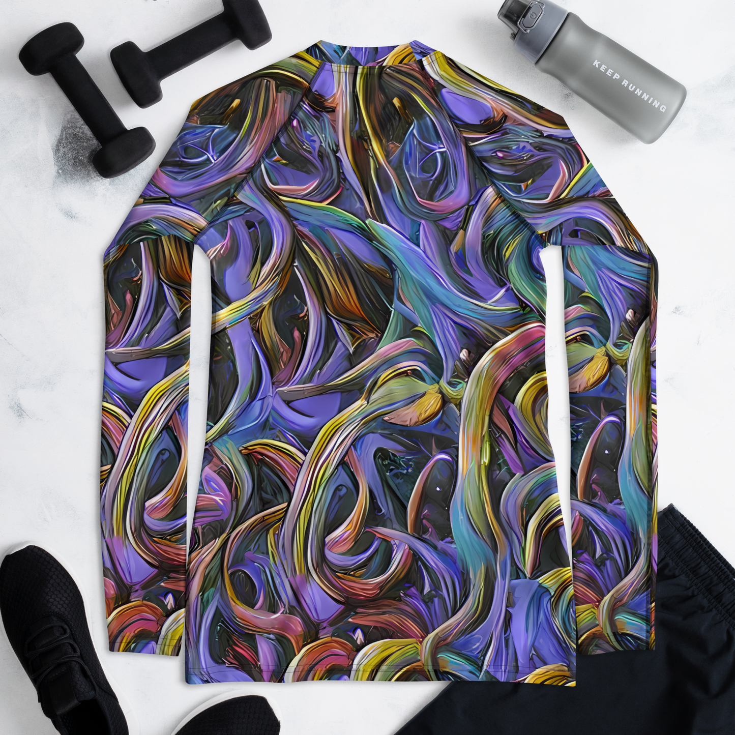 Women's Rash Guard - Tanning Twirl