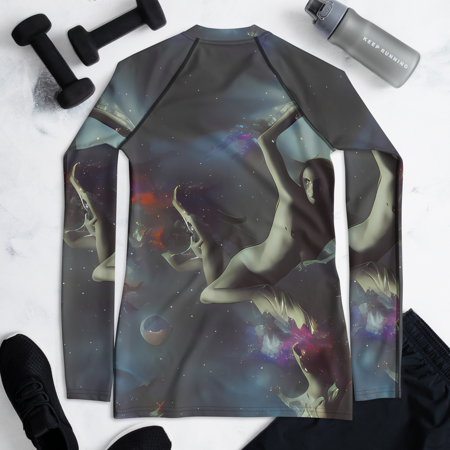 Women's Rash Guard - Cosmic Dancer